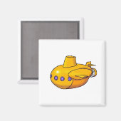 Gele onderzeeër | Magneet (Voorkant / Achterkant)