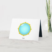 Gele onderzeeër vindt hart wenskaart kaart (Achterkant)