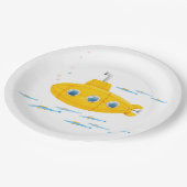 Gele onderzeeërs, Birthday Papieren Bordje (Gekanteld)