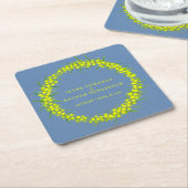 Gele onderzetters voor waterverf van  (Schuin)