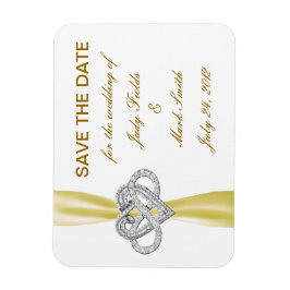 Gele Oneindigheid Hart Save The Date Magneet