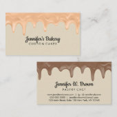 Gele ontbijtcatering cateringpapetak visitekaartje (Voorkant / Achterkant)