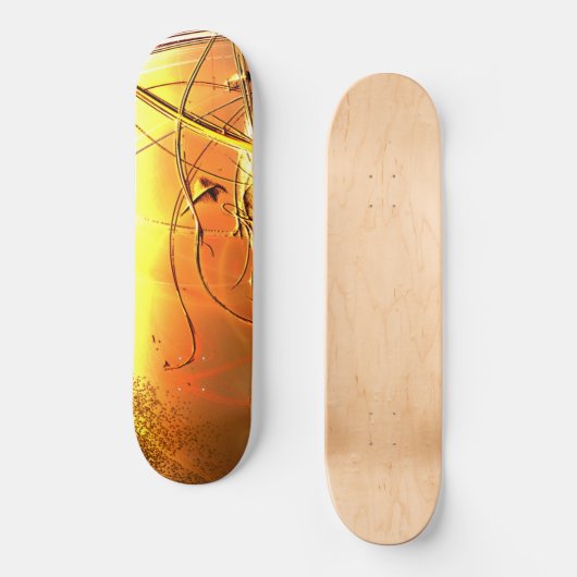 Gele ontwerpskateboard persoonlijk skateboard (Voorkant)