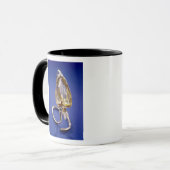 Gele 'onvergelijkbare' diamant in een goudomgeving mok (Voorkant links)