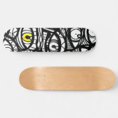Gele oog persoonlijk skateboard (Horizontaal)