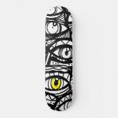 Gele oog persoonlijk skateboard (Voorkant)