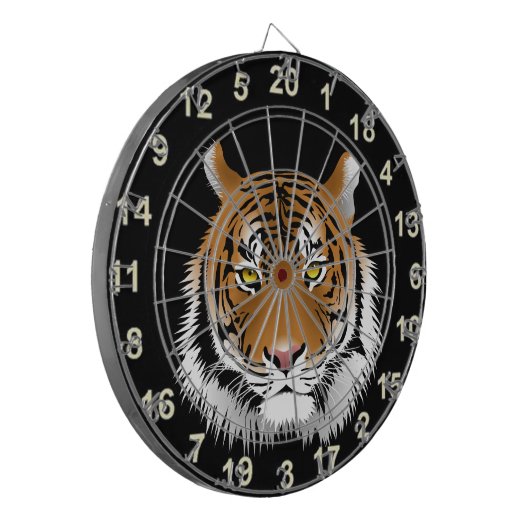 Gele ooghoogte dartbord (Voorkant Links)