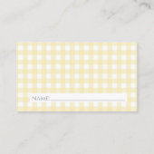 Gele ooievaar Luier Raffle Kaart (Achterkant)