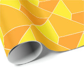 Gele optische illusie cadeaupapier (Rol Hoek)