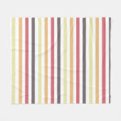 Gele Oranje Autonome Herfst Stripes Fleece Deken (Voorkant (Horizontaal))
