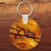 Gele Oranje-Barbed Wire Fugue Sleutelhanger (Voorkant)