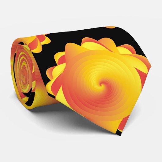 gele oranje bloem zoals stropdas (Opgerold)