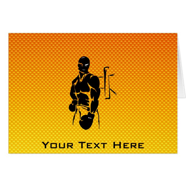 Gele Oranje boxing (Voorkant Horizontaal)