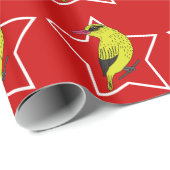 Gele oranje cadeaupapier (Rol Hoek)