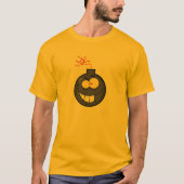 Gele Oranje Cartoon Bomb T-shirt (Voorkant)