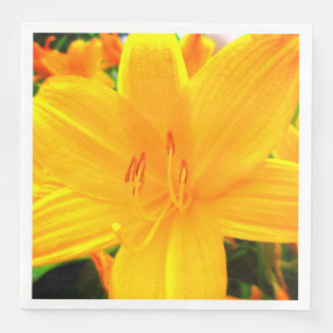 Gele Oranje Dag Lilies Sunny Garden Flowers Servet