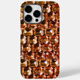 Gele oranje diamanten, gele oranje gemstone Case-Mate iPhone 14 pro max hoesje