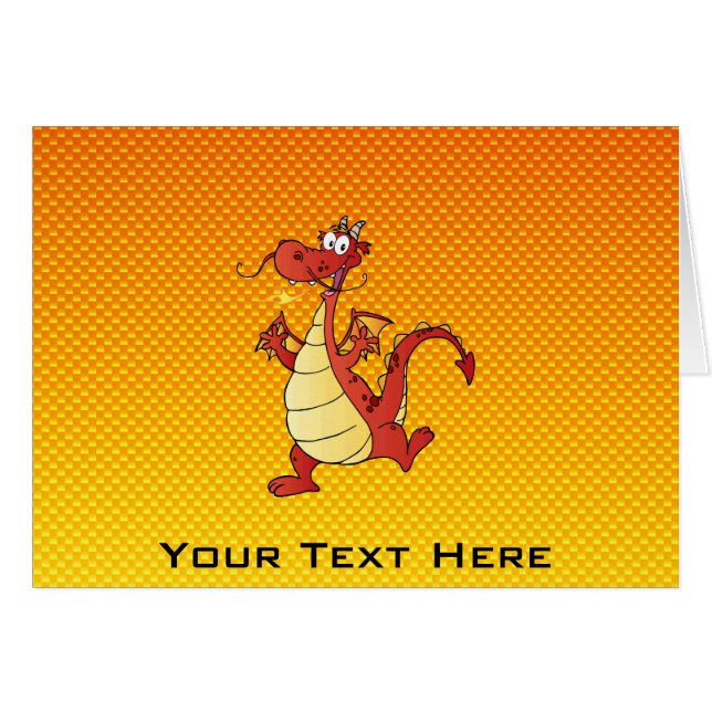 Gele Oranje draak (Voorkant Horizontaal)