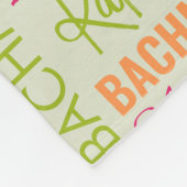 Gele Oranje Eigenaren met Naam en Monogram Collage Fleece Deken (Hoek)