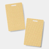 Gele, oranje en bruine vellen inpakpapier badge (Front & Back)