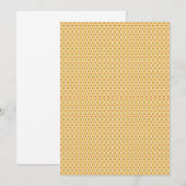 Gele, oranje en bruine vellen inpakpapier kaart (Voorkant / Achterkant)