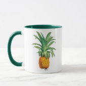 Gele Oranje groene ananas Mok (Links)