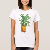 Gele Oranje groene ananas T-shirt (Voorkant)