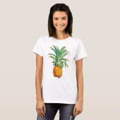 Gele Oranje groene ananas T-shirt (Voorkant volledig)