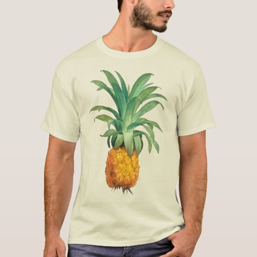 Gele Oranje groene ananas T-shirt (Voorkant)