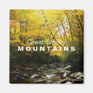 Gele Oranje herfst Grote Smoky Mountains magnet