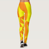 Gele Oranje Leggings (Achterkant)