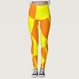 Gele Oranje Leggings