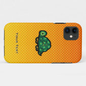 Gele Oranje schildpad Case-Mate iPhone Case (Achterkant (horizontaal))