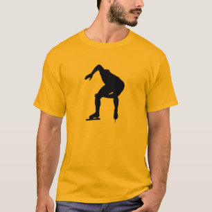 Gele Oranje snelheid skater T-shirt