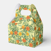 Gele Oranje Trouw Bloemrozen Bedankdoosjes (Achterkant)