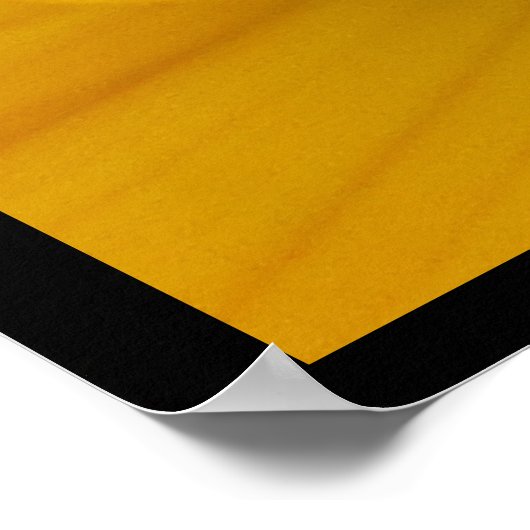 Gele Oranje ventilator Poster (Hoek)