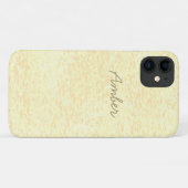 Gele Oranje Verf Textuur Patroon Persoonlijk Case-Mate iPhone Case (Achterkant (horizontaal))
