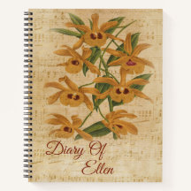 Gele Orchid Branch in Bloom Diary