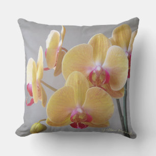 Gele Orchid Flowers Kussen