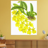  gele orchidebloem canvas afdruk (Insitu (Woonkamer))