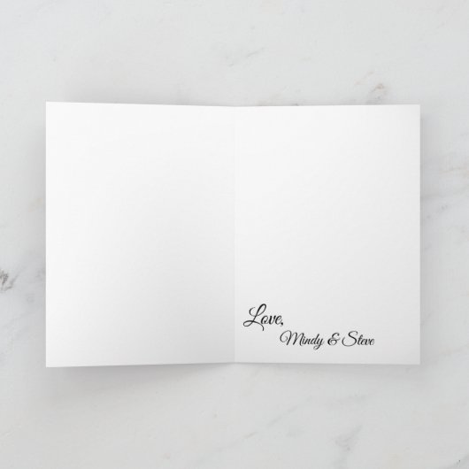 Gele Orchidee Bloem Aangepaste Kaart (Binnen)