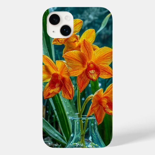 Gele orchidee bloem Case-Mate iPhone case (Achterkant)