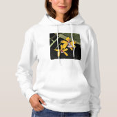 Gele Orchidee Bloem Tropisch Botanisch Hoodie (Voorkant)