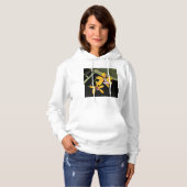 Gele Orchidee Bloem Tropisch Botanisch Hoodie (Voorkant volledig)