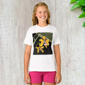 Gele Orchidee Bloem Tropisch Botanisch T-shirt