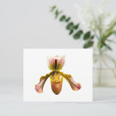 Gele orchidee briefkaart (Staand voorkant)