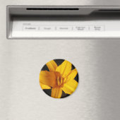 Gele orchidee magneet (Insitu (Vaatwasser))