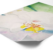 gele orchidee poster (Hoek)