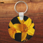 Gele orchidee sleutelhanger (Voorkant)