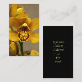 Gele orchidee visitekaartjes (Voorkant / Achterkant)